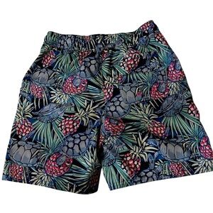 Vineyard Vines Boy’s Swim Trunks Sz Medium 12/14 Lined Sea Turtles Bathing Suit